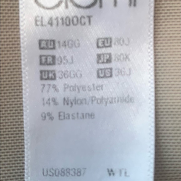 Elomi .   Size 36J  Animal Print bra.  Excellent condition. - Picture 3 of 4